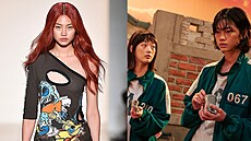 Modelka Jung Hoyeon je jednou z hlavních hvězd seriálu Hra na oliheň (2021)