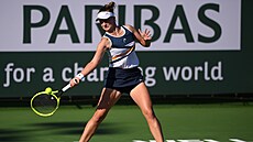 Barbora Krej�íková na turnaji v Indian Wells