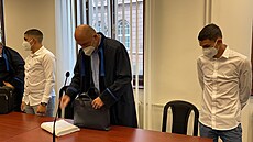 Obalovaní brati Josef a Richard P. u Krajského soudu v Plzni. (11. 10. 2021)