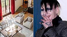 Americký hudební skladatel Marilyn Manson prodává sv�j d�m v losangeleské...