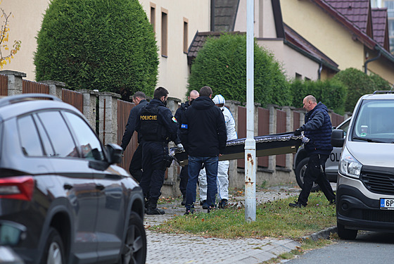 Policisté vyetují incident v rodinném dom v Pstruhové ulici v Plzni, kde...