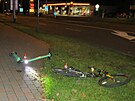 Msto stetu cyklisty a kolobke v Moravsk Ostrav. (17. jna 2021)
