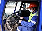 Speciální nákladní vozidla Tatra pro Liberty Ostrava. Za volantem sedí idi...
