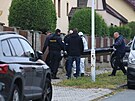 Policist vyetuj incident v rodinnm dom v Pstruhov ulici v Plzni, kde...