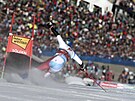 výcarský lya Marco Odermatt na trati obího slalomu v Söldenu