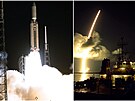 Start rakety Titan IV se sondou Cassini z rampy SLC-40 v íjnu 1997.