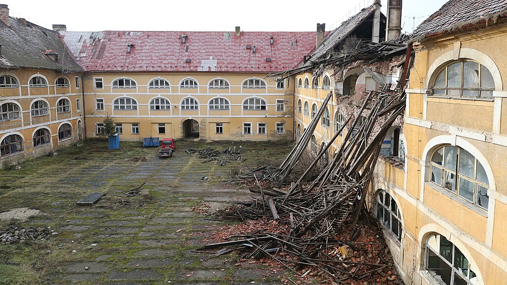 Žižkovy kasárny v Terezíně jsou v havarijním stavu