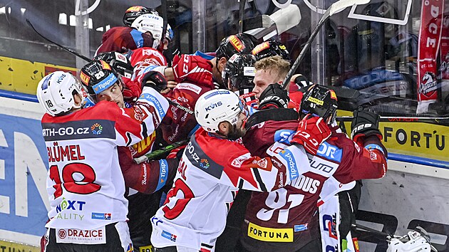 Utkn 18. kola hokejov extraligy: HC Sparta Praha - HC Dynamo Pardubice. Potyka hr ve tet tetin