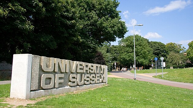 Univerzita v Sussexu. Ilustran foto.