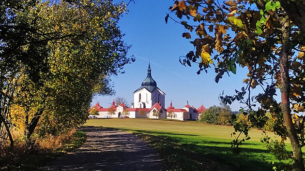 Kostel svatého Jana Nepomuckého na Zelené hoře ve Žďáře nad Sázavou.