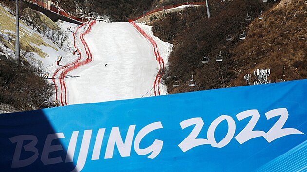 Sjezdovka pipravovan pro olympijsk zvody v Pekingu