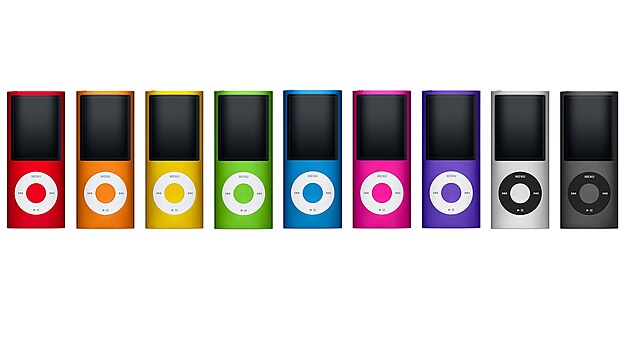 V září 2008 Apple představuje iPod nano 4. generace s vyšším displejem, zaobleným povrchem a v neuvěřitelných 9 barevných provedeních. Novinkou byl také akcelerometr využívaný funkcí zatřesení a hlasové menu pro zrakově postižené.