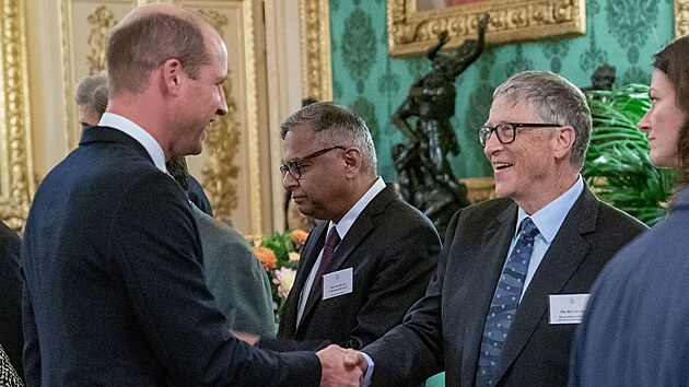 Princ William a Bill Gates (Windsor, 19. jna 2021)