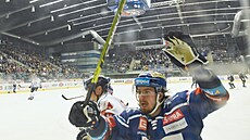 Hokejová extraliga, 19. kolo, Kladno - Liberec. Marek Baránek v akci