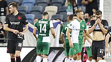 Slávistický obránce Taras Kaaraba mohl po zápase s Maccabi Haifa masku, která chrání obliej po zlomenin, odloit.