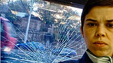 Vandal poni�il okno v kancelá�i Pirát�. (21. �íjna 2021)