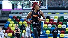 Bria Holmesová ze abin Brno v zápase s London Lions