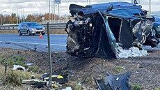 Tragická dopravní nehoda na 0. kilometru dálnice D8. (23. íjna 2021)