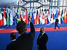 Francouzský prezident Emmanuel Macron dorazil do íma na summit G20. (30. íjna...