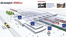 Portál Na kolejích, nádra�ní budova