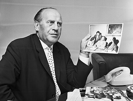 Oskar Schindler na snímku z roku 1963