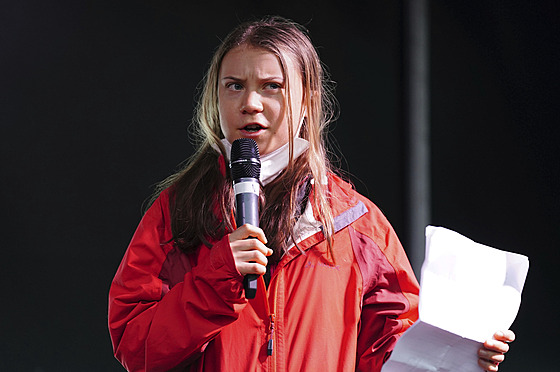 Aktivistka Greta Thunbergová (5. listopadu 2021)