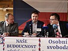 Lídr kandidátky hnutí Oteveme esko pro Liberecký kraj Josef Lank, pedseda...