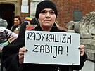 Poláci v Krakov protestují proti potratovému zákonu, kvli kterému zbyten...