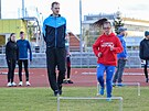 Mlad atletka s Downovm syndromem Magdalna Sailerov trnuje na atletickm...