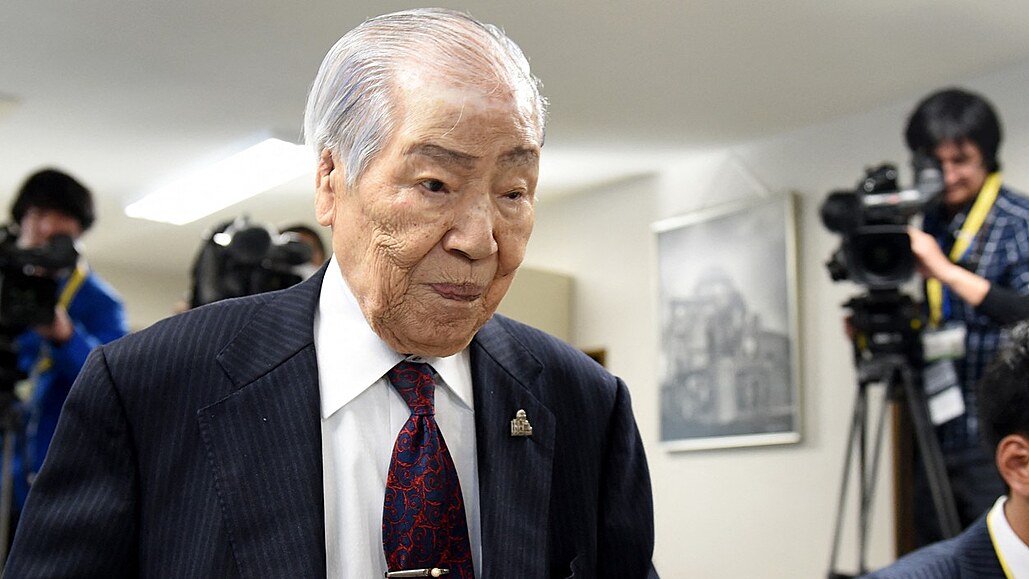 Peiví atomového útoku na Hiroimu Sunao Tsuboi  (11. dubna 2016)