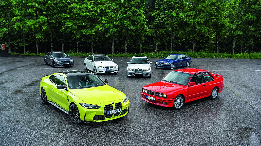Setkání všech generací BMW M3 (M4)