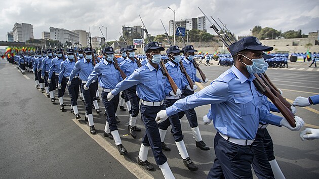 Policejn pehldka v Addis Abeb (19. ervna 2021)