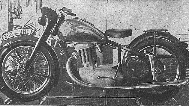 Prototyp Jawy 350 OHC z roku 1947