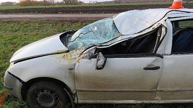 Nehoda u obce Žeretice (6. 11. 2021)