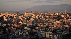 Etiopská metropole Addis Abeba (3. listopadu 2021)