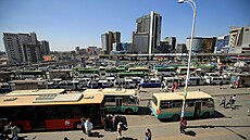 Etiopská metropole Addis Abeba (3. listopadu 2021)