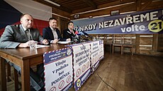 Lídr kandidátky hnutí Oteveme esko pro Liberecký kraj Josef Lank, pedseda...