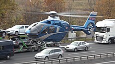 Dálnici D1 na kraji Prahy ochromila nehoda dvou náklaák, tvoí se kolony