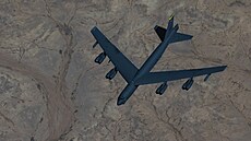 Americký strategický bombardér B-52H Stratofortress nad Perským zálivem (7....