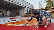 Prom�na prostranství nedaleko metra Vltavská. Bývalo to zapomenutým místem, te�...