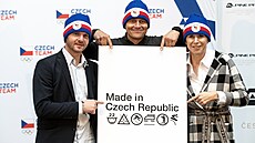 Slavnostní představení čepice pro české účastníky zimních olympijských her v...