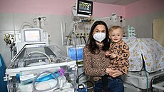 Kateřina Fialová s dcerou Emmou, která se v brněnské porodnici narodila...