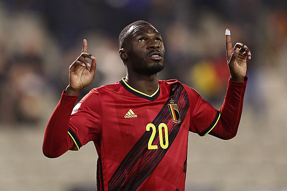 Belgický úto�ník Christian Benteke slaví vst�elený gól.