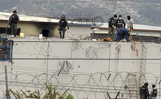 Pi násilnostech ve vznici v ekvádorském Guayaquilu zemelo loni v listopadu 58 trestanc. (13. listopadu 2021)
