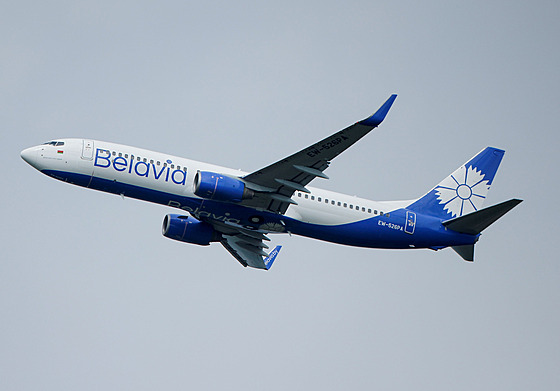 Letadlo bloruské letecké spolenosti Belavia. (28. kvtna 2021)