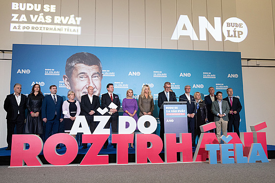 Tisková konference hnutí ANO k výsledkm voleb (9. íjna 2021)