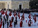 Turecký prezident Recep Tayyip Erdogan a dalí turetí vdci navtívili...