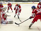 Kvalifikace hokejistek o postup na OH v Pekingu: Polsko - esko. Zleva Martyna...