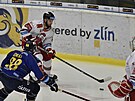 Utkání 24. kola hokejové extraligy: PSG Berani Zlín - HC Olomouc. Zdenk Okál...