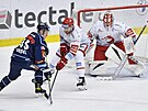 Utkání 24. kola hokejové extraligy: Bílí Tygi Liberec - HC Ocelái Tinec....